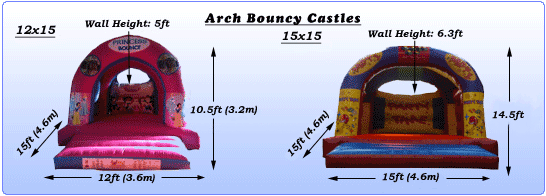 Arch bouncy castles